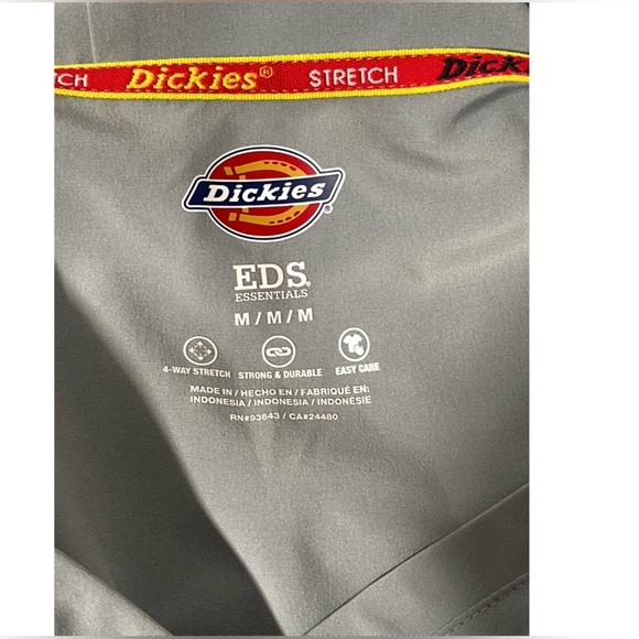 Gray Women's V-Neck Top scrub top - Picture 2 of 2